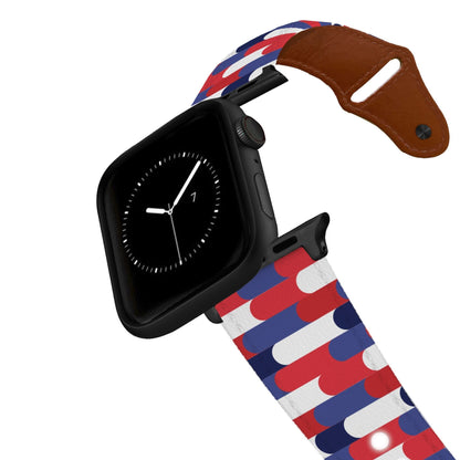 USA Arches Leather Apple Watch Band