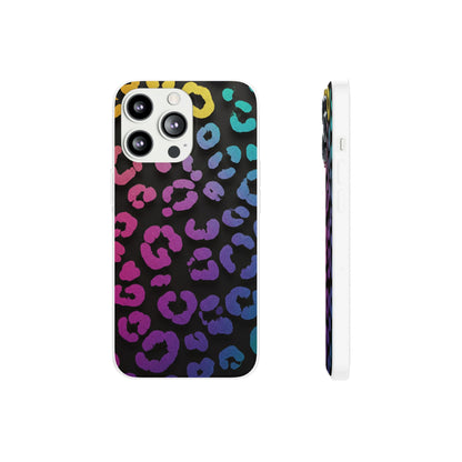 Vibrant Leopard Print Flexi Phone Case