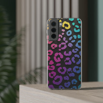 Vibrant Leopard Print Flexi Phone Case