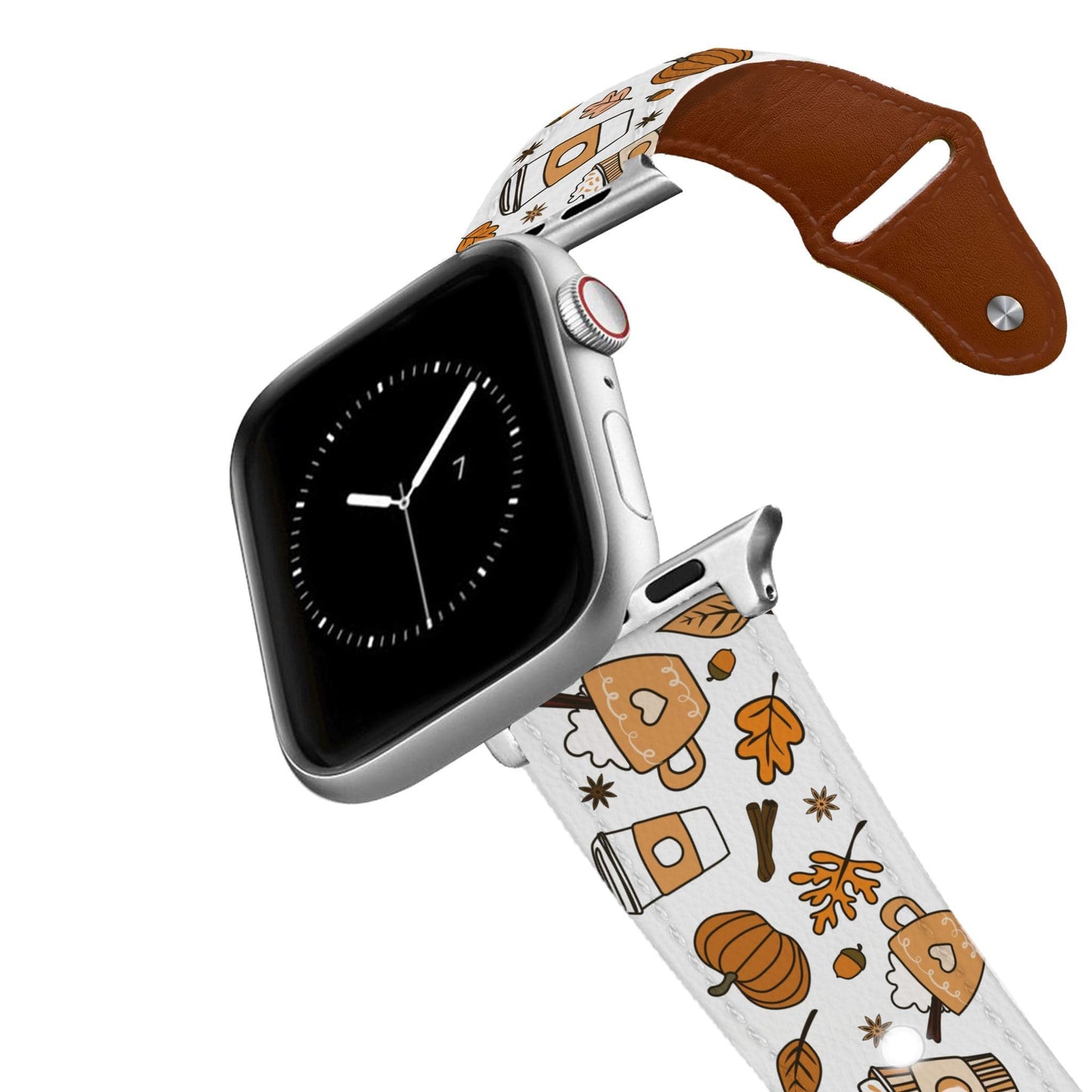 Pumpkin Spice Leather Apple Watch Band