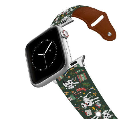 Peppermint Bark Leather Apple Watch Band