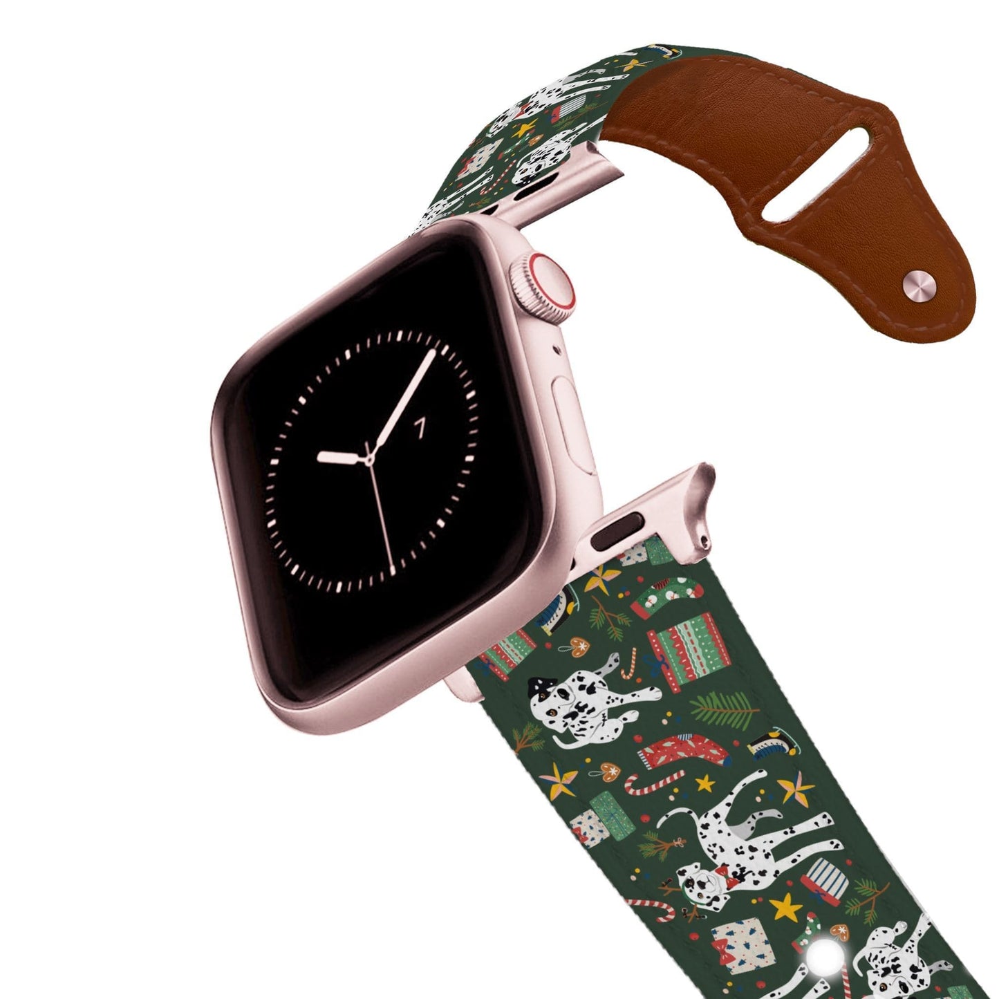 Peppermint Bark Leather Apple Watch Band