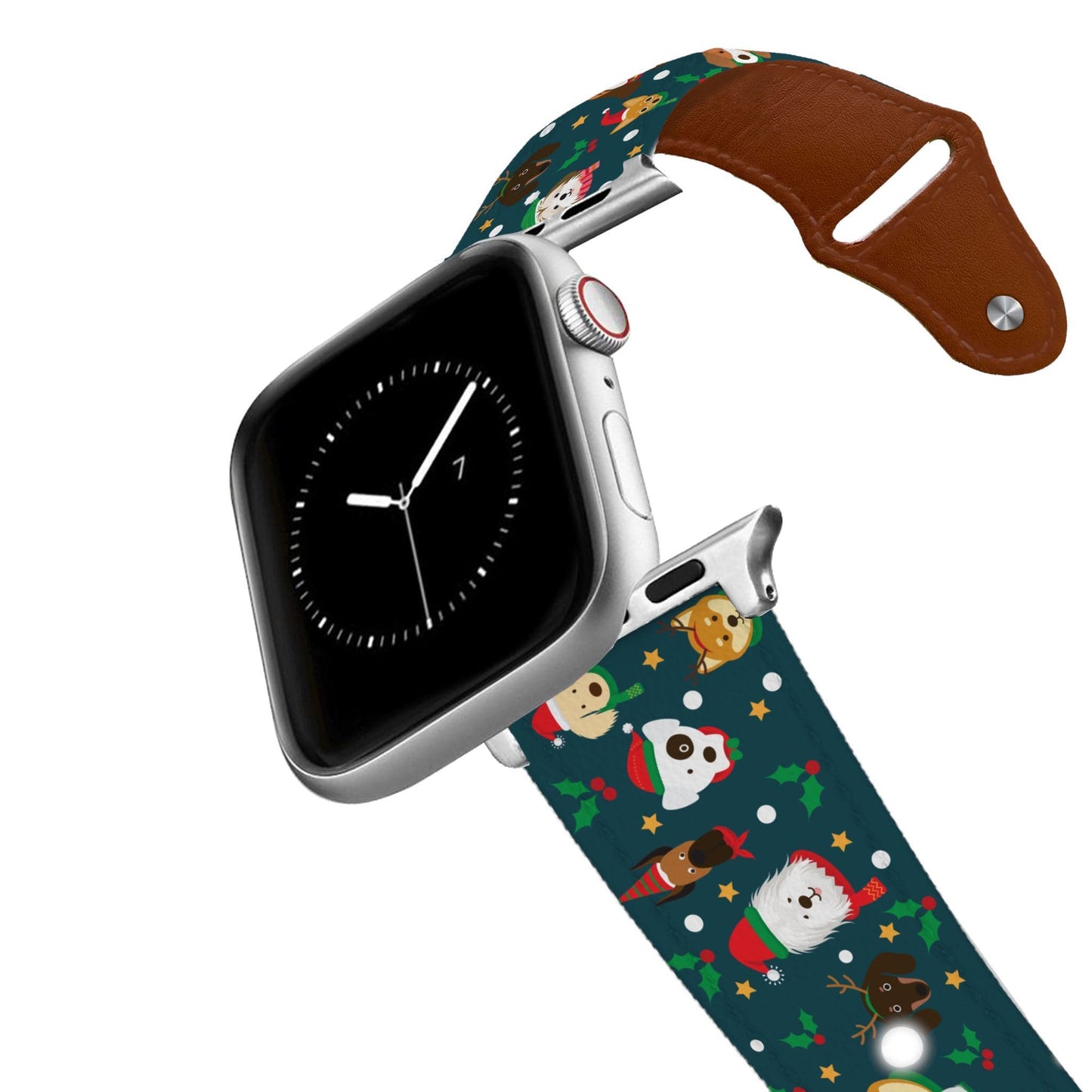 Santa Paws Leather Apple Watch Band