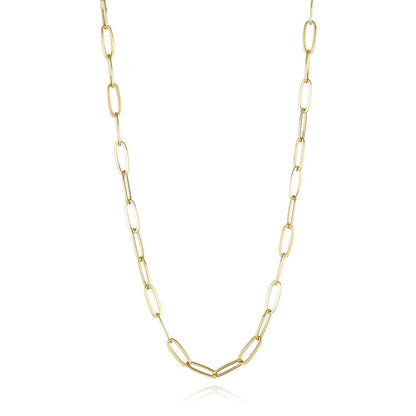 Charm Bar Necklaces - 18”, 24”, 28” Paperclip 18k
