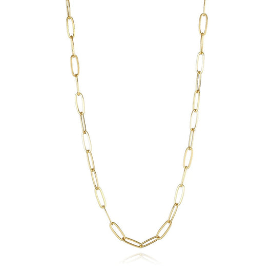 Charm Bar Necklaces - 18”, 24”, 28” Paperclip 18k