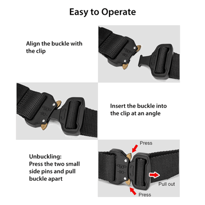 XGear Tactical Mens Tactical Belt Riggers Style with Buckle