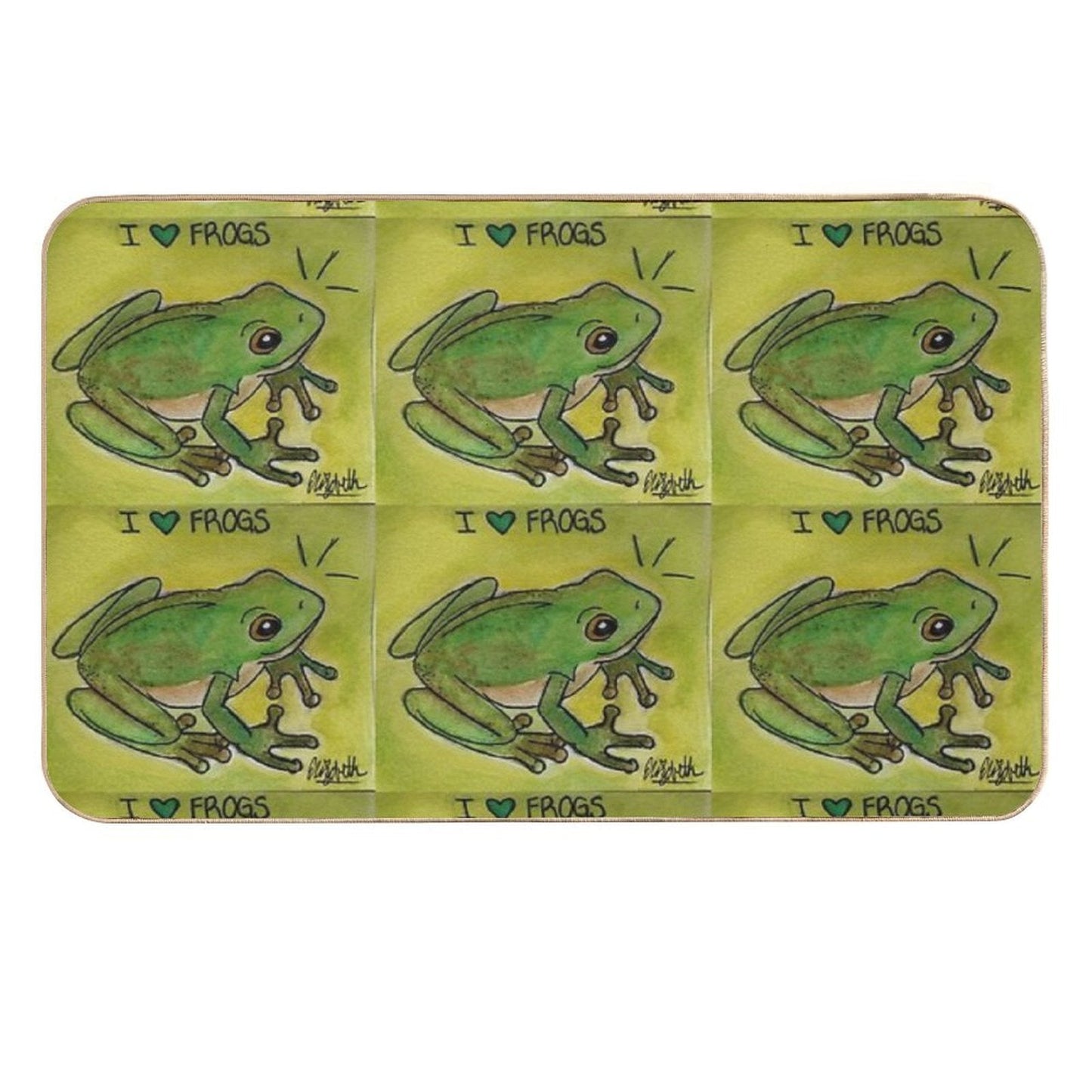 Frog Sticker  Slip-Resistant Bath Mat