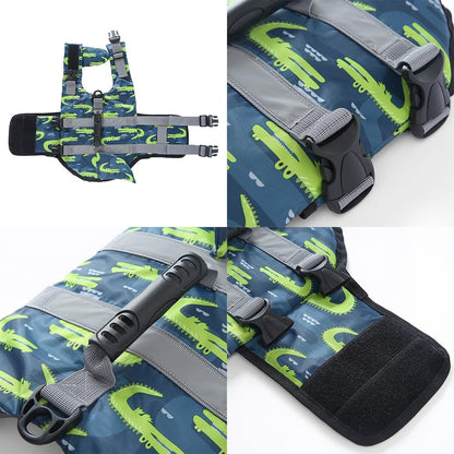 Dog life jacket pet swiming wear