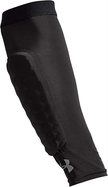 Under Armour Gameday Armour Pro Padded Forearm Sleeves, Style Number 1346862, Black, X-Small, Men's, Athletes, Active