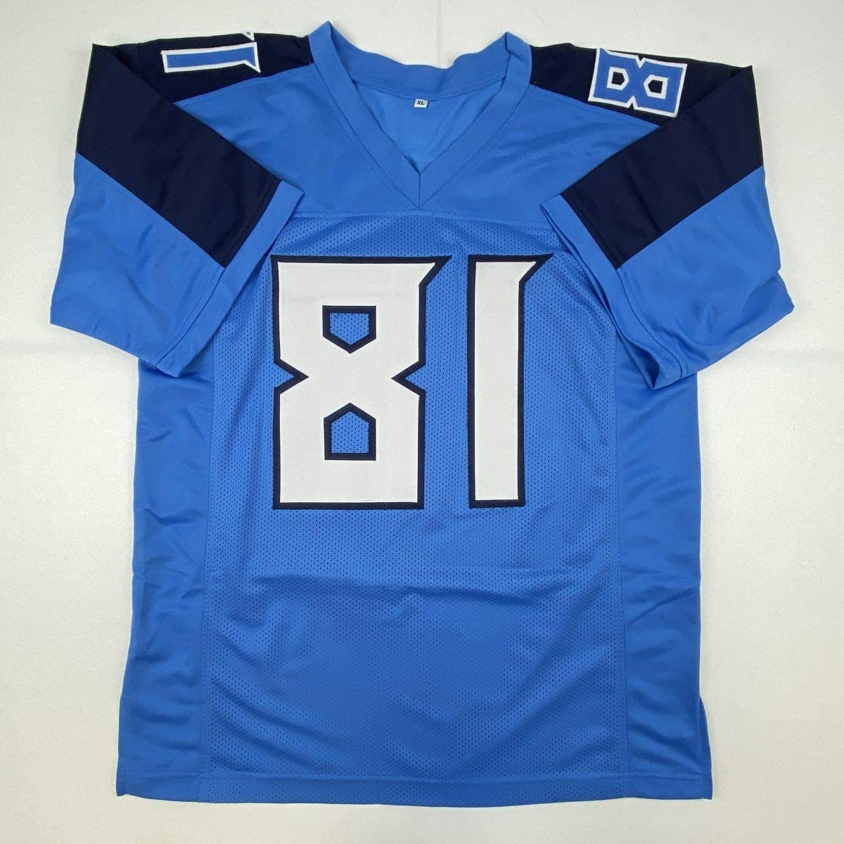 Autographed/Signed Jonnu Smith Tennessee Powder Blue Football Jersey Beckett BAS COA