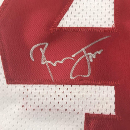 Autographed/Signed Ronnie Lott San Francisco White Football Jersey JSA COA