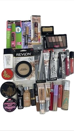 25 Assorted Pieces of Name Brand Makeup Lot, Premium Brand Cosmetics Assortment, Perfect for Wholesale, Birthday Gifts, Anniversaries, and Samples. No Duplicates, Great Assortment of Bulk Makeup