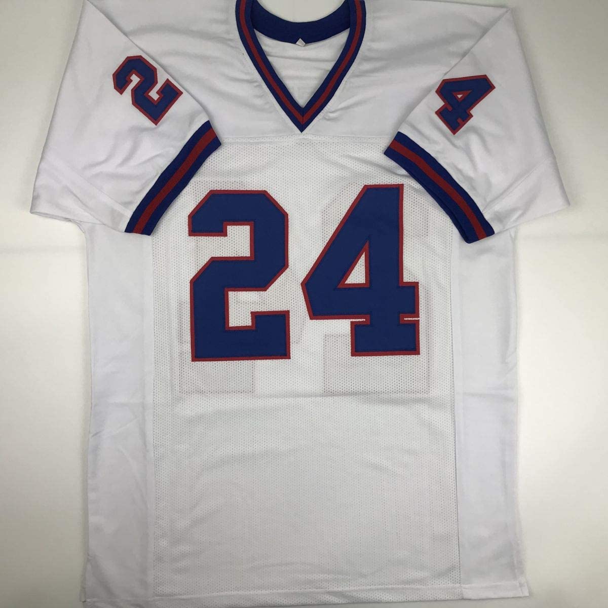 Autographed/Signed Ottis Anderson New York White Football Jersey JSA COA