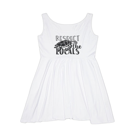 "Respect The Locals" Mid-Length Skater Dress