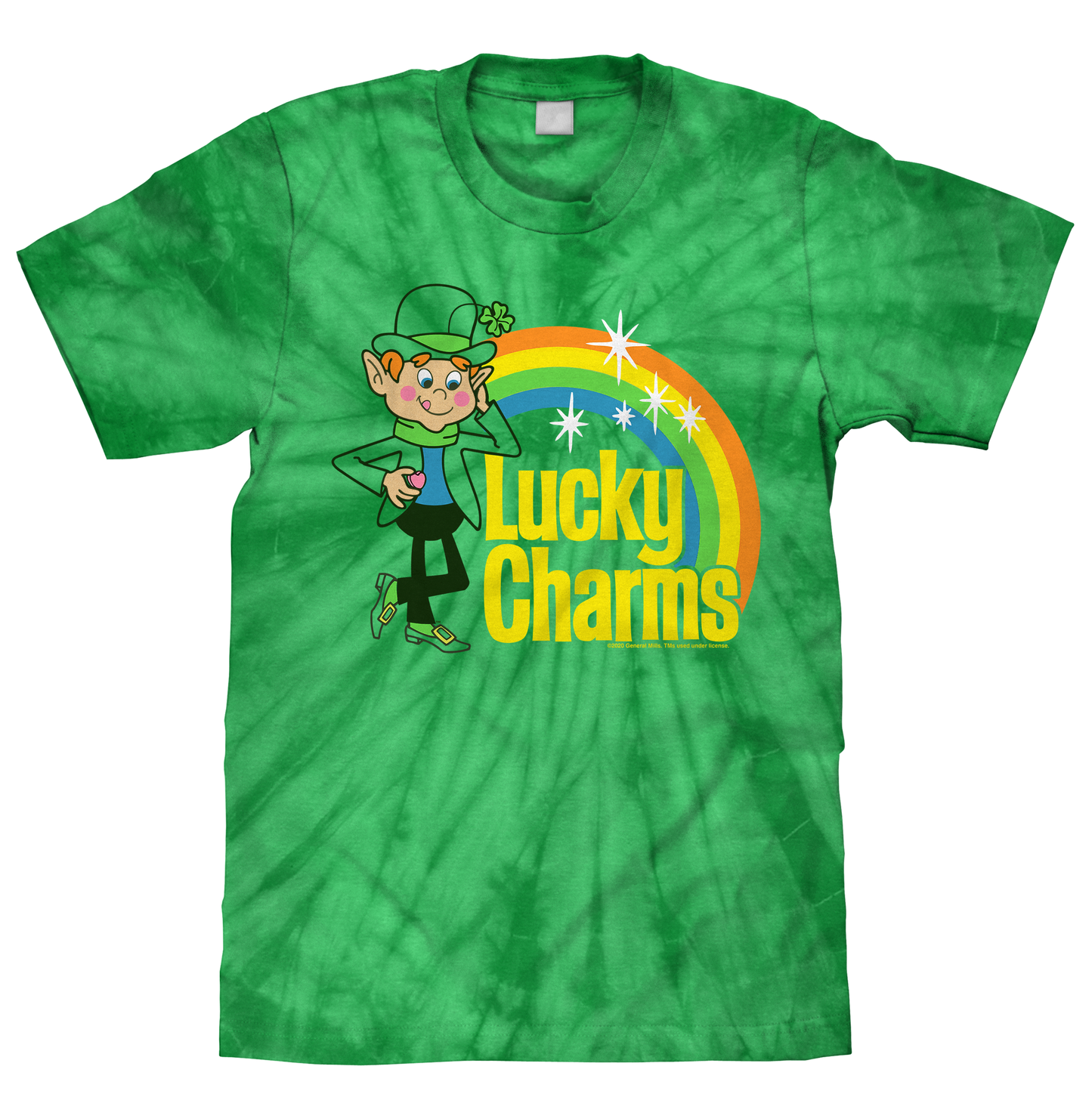 Lucky Charms Tie Dye T-Shirt - Kelly Green Tie Dye