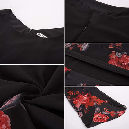 GRACE KARIN Women Loose Chiffon Dress Elegant Evening Dress for Cocktail Party