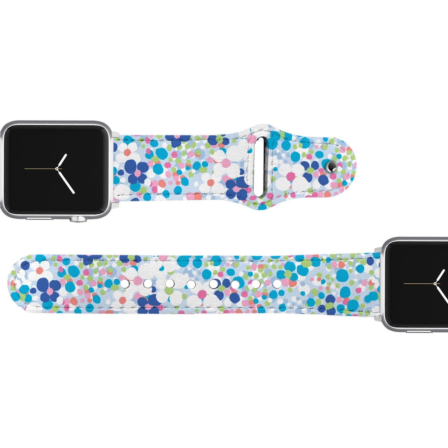 SanSoleil™ - Flower Power Leather Apple Watch Band