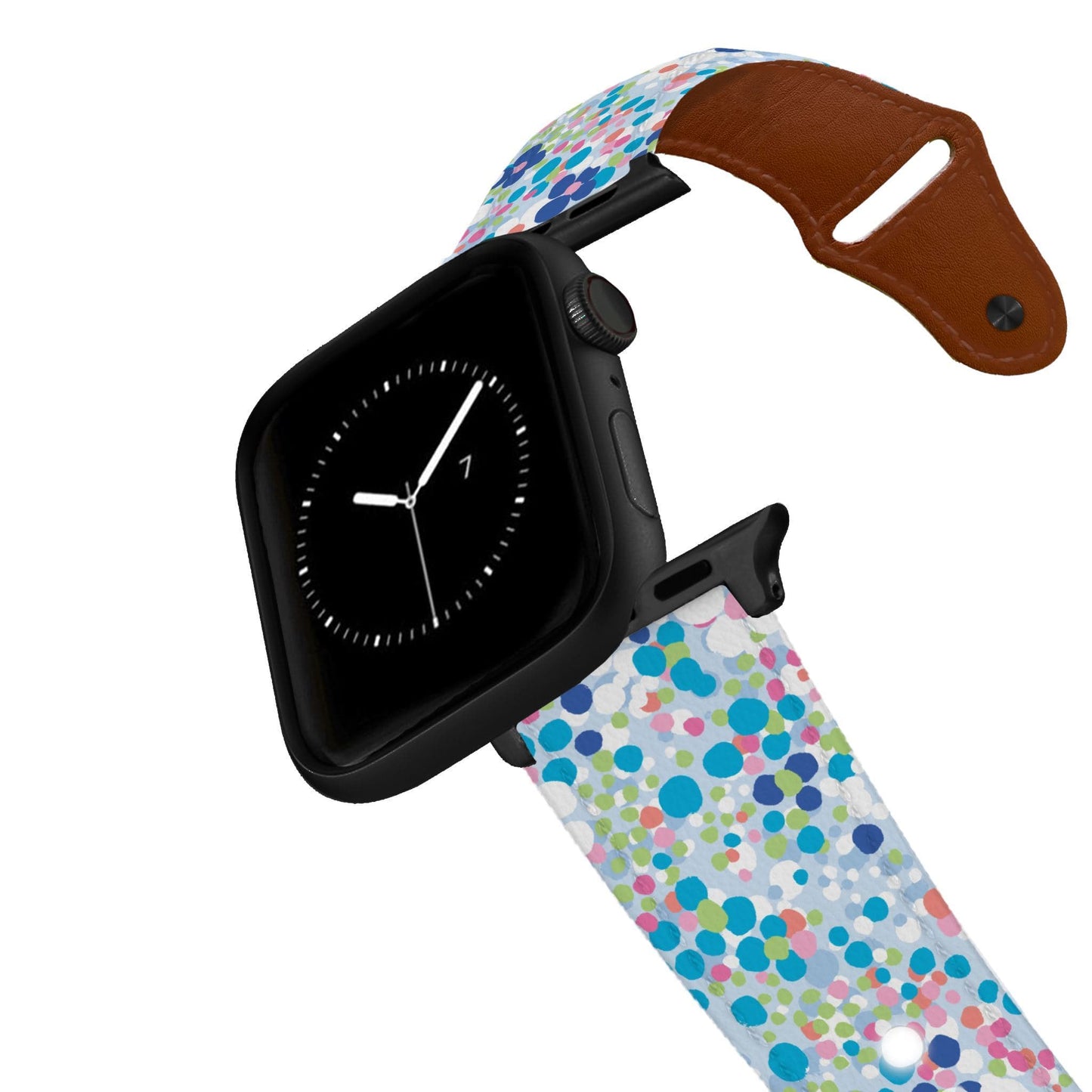 SanSoleil™ - Flower Power Leather Apple Watch Band