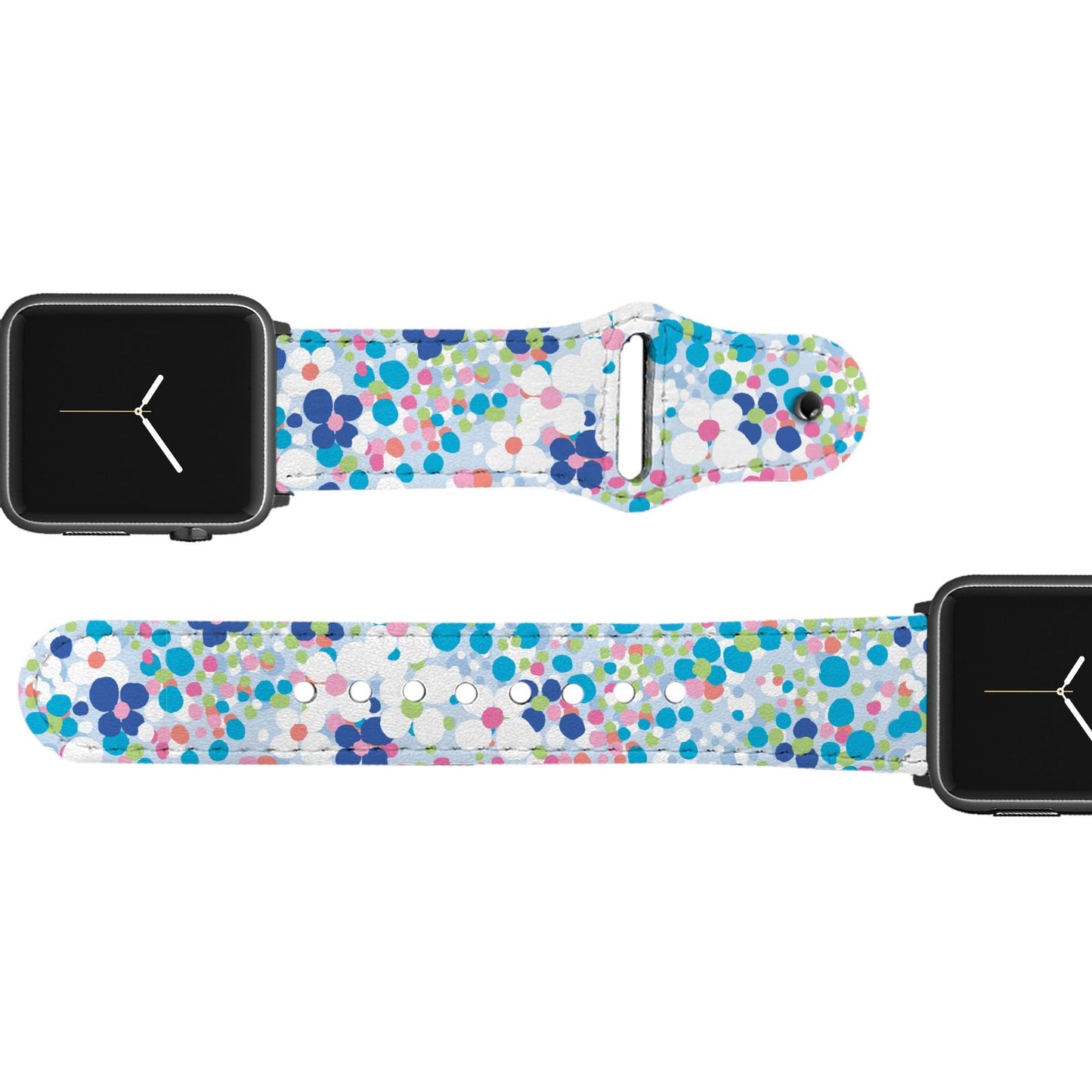 SanSoleil™ - Flower Power Leather Apple Watch Band