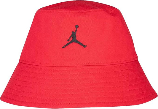 Jordan Big Boys Bucket Hat (Red(9A0581-R78)/Black, 8-20 Years), One Size
