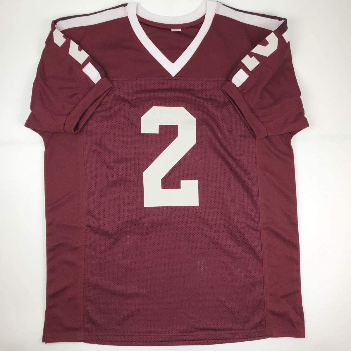 Autographed/Signed Johnny Manziel Texas A&M Maroon College Football Jersey PSA/DNA COA