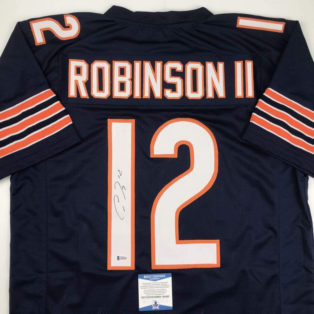 Autographed/Signed Allen Robinson II Chicago Blue Football Jersey Beckett BAS COA