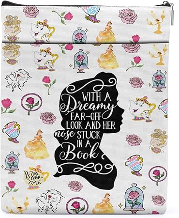 Cartoon Merchandise Book Sleeve Book Cover Book Lovers Gifts Princess Gifts Book Club Gifts Bookish Gifts Book Protector Book Gifts for Readers Librarian Mothers Day Graduation Birthday Gifts