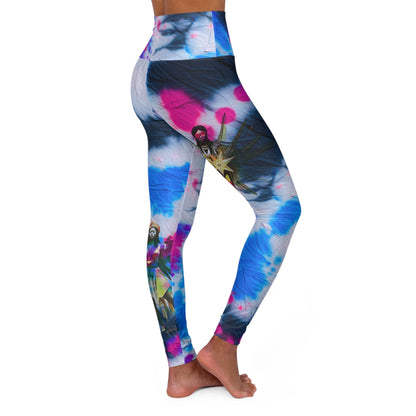 Amaru Khan Tye-Dye High Waisted Leggings