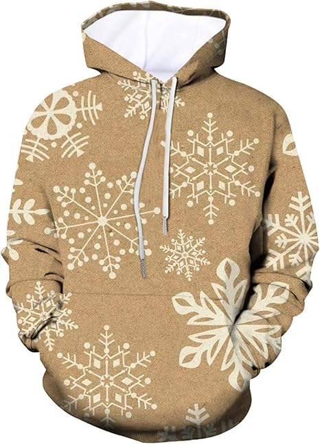 Christmas Hoodies for Women Tie Dye Oversized Sweatshirt Loose Fit Cute Hoodie Drawstring Fall Winter Pullover