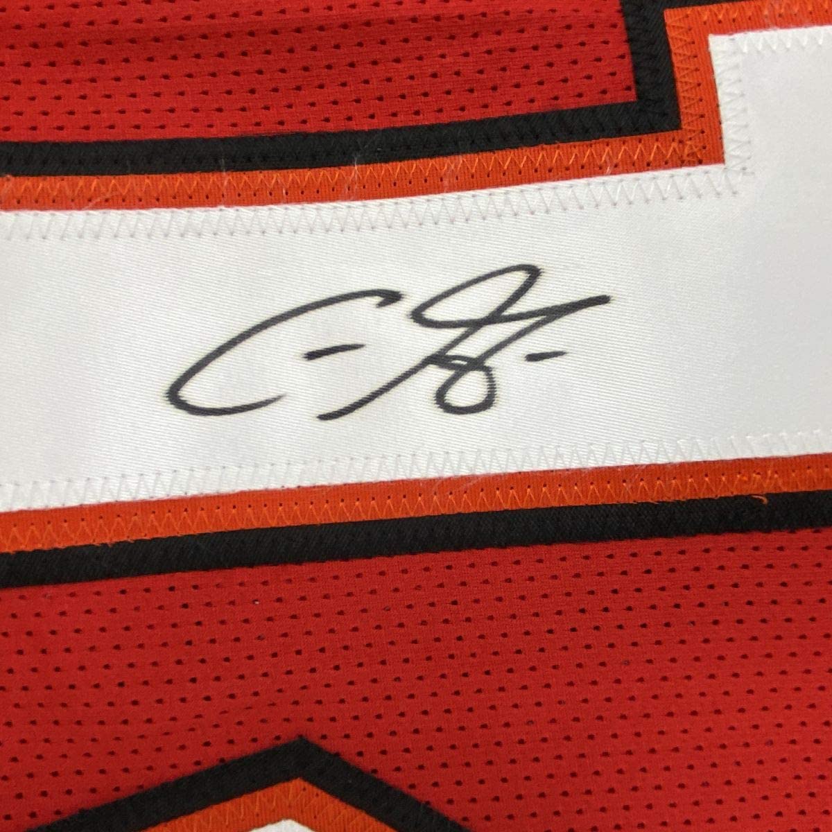 Autographed/Signed Chris Godwin #14 Tampa Bay Red Football Jersey JSA COA