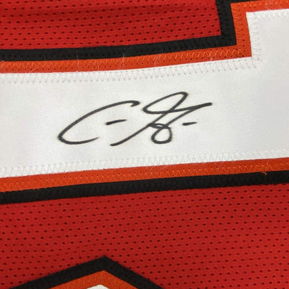 Autographed/Signed Chris Godwin #14 Tampa Bay Red Football Jersey JSA COA