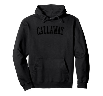 Callaway Fl Distressed Black Varsity Hoodie - Streetwear Style Unisex