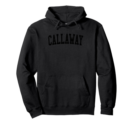 Callaway Fl Distressed Black Varsity Hoodie - Streetwear Style Unisex