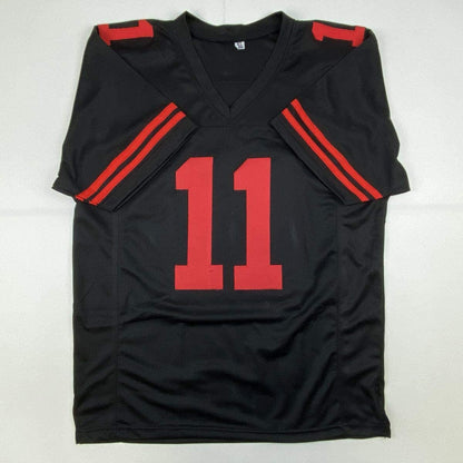 Autographed/Signed Brandon Aiyuk San Francisco Black Football Jersey JSA COA