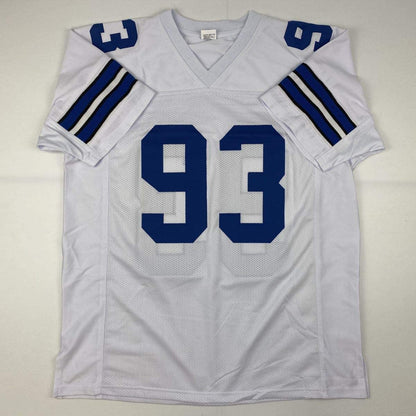 Autographed/Signed Gerald McCoy Dallas White Football Jersey PSA/DNA COA