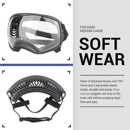 Motorcycle Dog Goggles Tactical Windproof For Large Dog