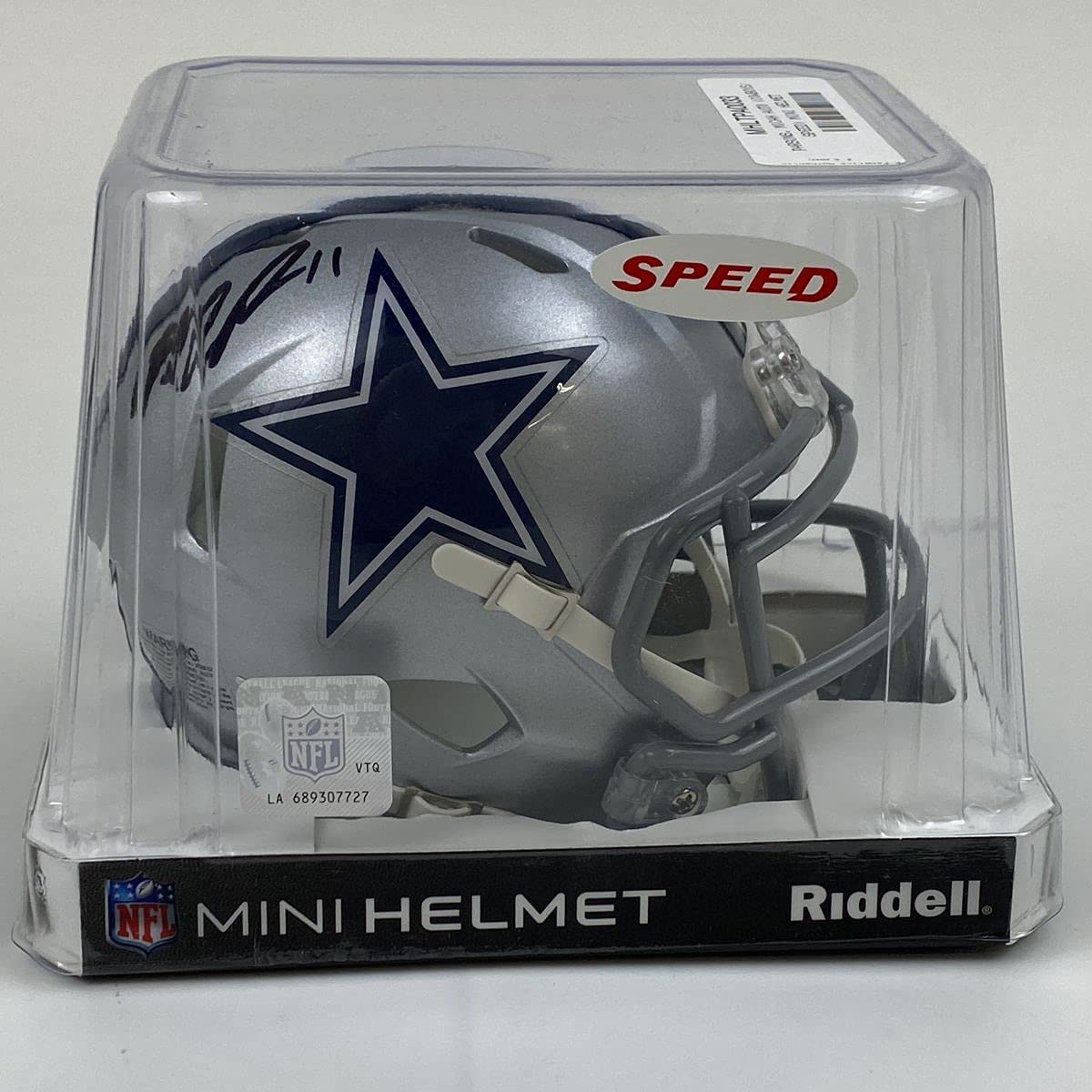Autographed/Signed Micah Parsons Dallas Cowboys Mini Football Helmet Fanatics COA