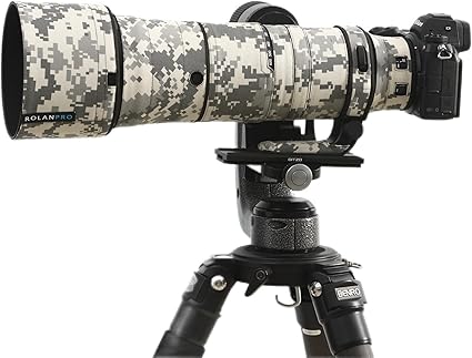 Rolanpro Waterproof Lens Camouflage Coat for Nikon Z 180-600mm F/5.6-6.3 VR Rain Cover Lens Protective Sleeve Case Clothing-#UCP Waterproof