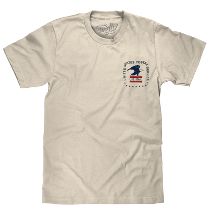 USPS United States Postal Service Mail Eagle T-Shirt - Cream