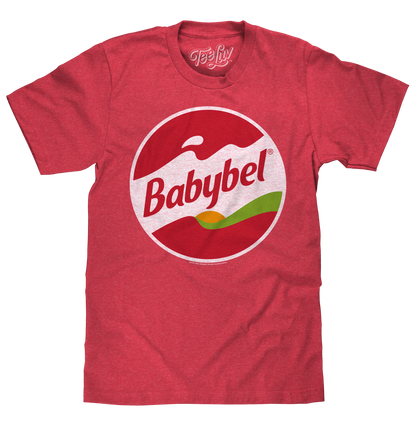 Babybel Snack Cheese Logo T-Shirt - Red Heather