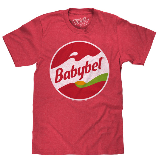 Babybel Snack Cheese Logo T-Shirt - Red Heather