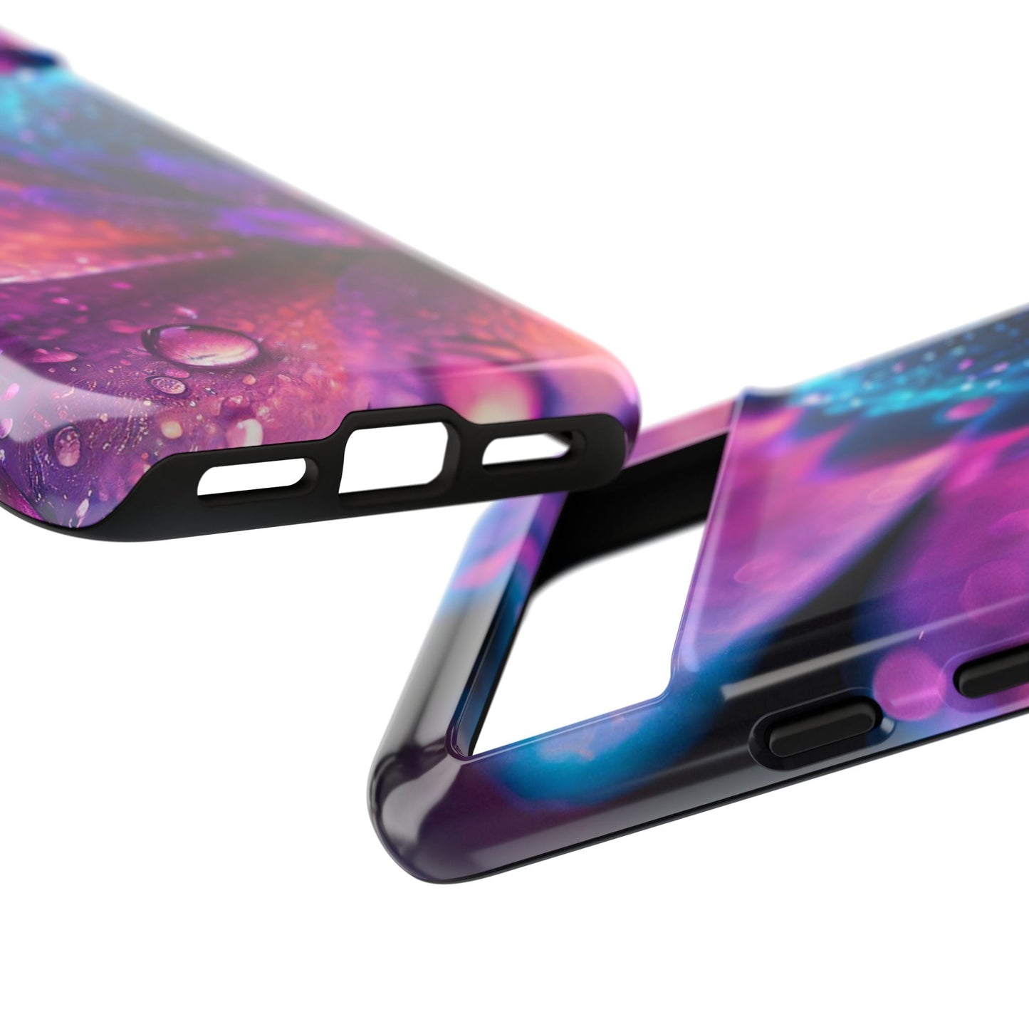 Vibrant Blue And Purple Flower Tough Phone Case