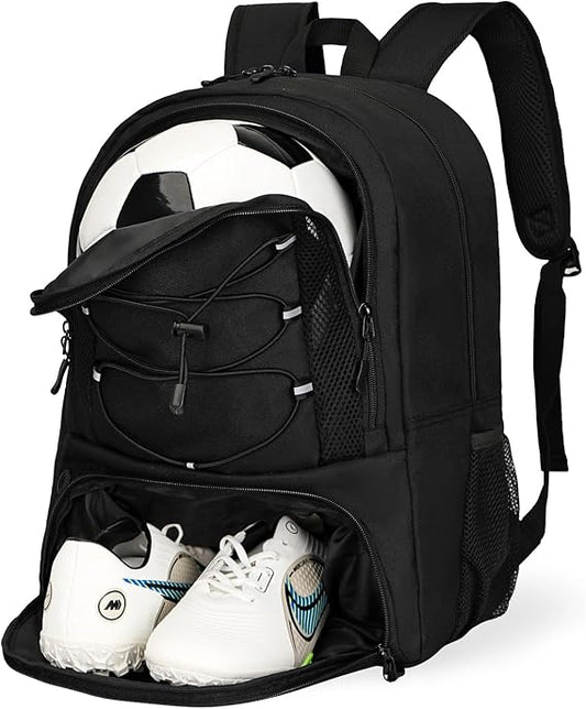Goloni Soccer Bag, Basketball Bag with Ball Compartment & Shoe Compartment, Large Soccer Backpack for Basketball, Gym´_‘Football