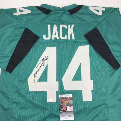 Autographed/Signed Myles Jack Jacksonville Teal Football Jersey JSA COA