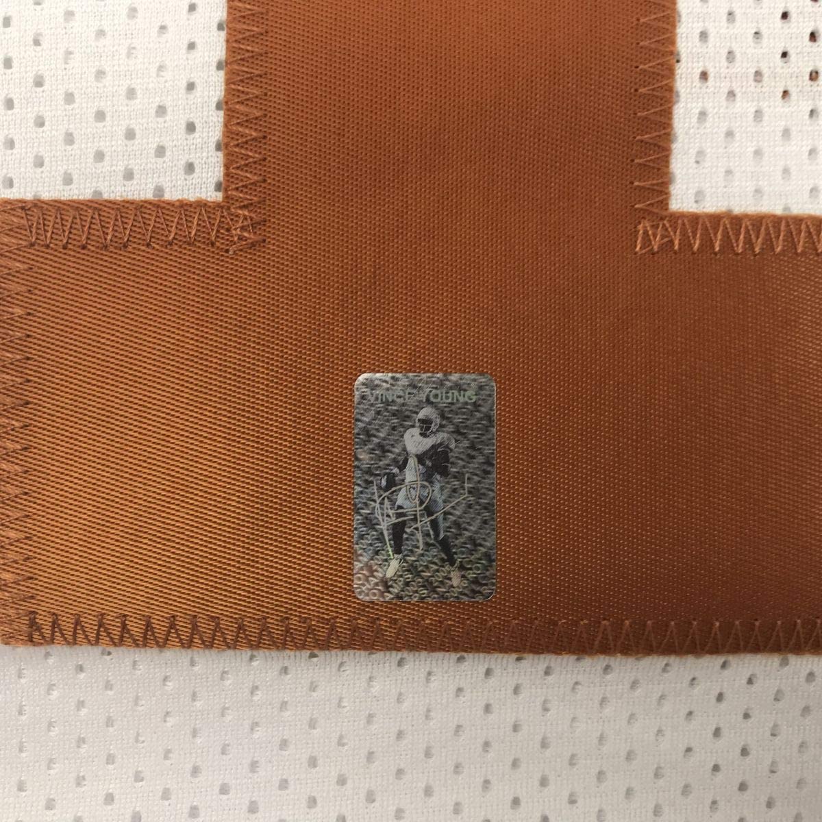 Autographed/Signed Vince Young Texas White College Football Jersey GTSM COA Holo Only