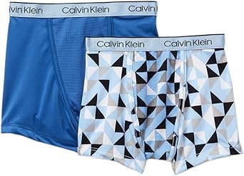 Calvin Klein Boy`s 2 Pack Microfiber Boxer Briefs