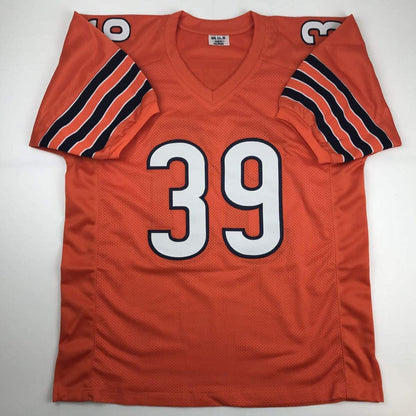 Autographed/Signed Eddie Jackson Chicago Orange Football Jersey JSA COA