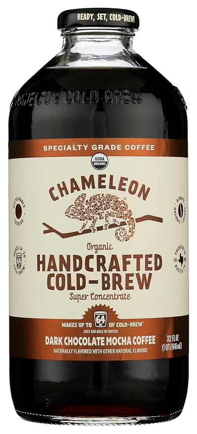 Chameleon Cold-Brew Organic Coffee Concentrate, Mocha, 32 oz