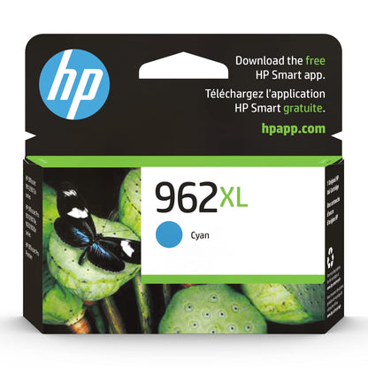 HP 962XL Cyan High-yield Ink Cartridge for OfficeJet 9010 9020 Series 3JA00AN