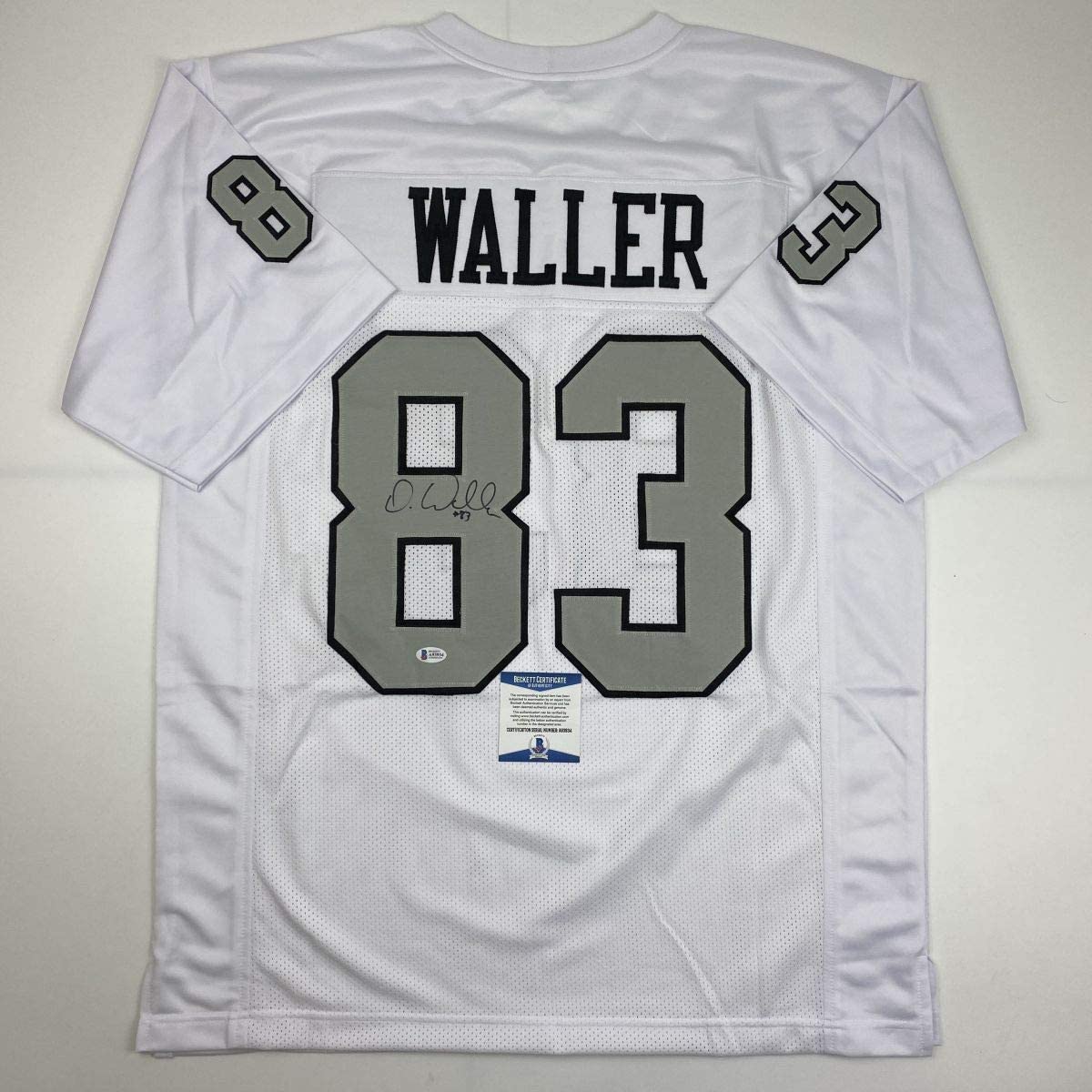 Autographed/Signed Darren Waller Las Vegas Oakland Color Rush Football Jersey Beckett BAS COA